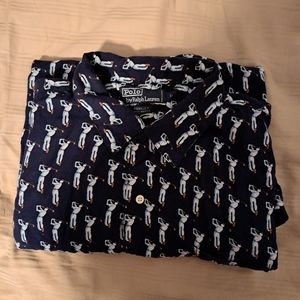 Vintage ralph lauren polo Berkley golfer  button up